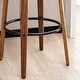 preview thumbnail 37 of 167, Glitzhome Set of 2 or 4 Modern Counter & Bar Height Wooden Swivel Bar Stools