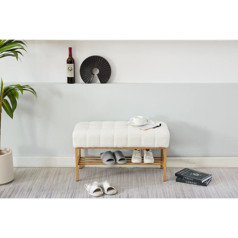Upholstered Bench with Storage