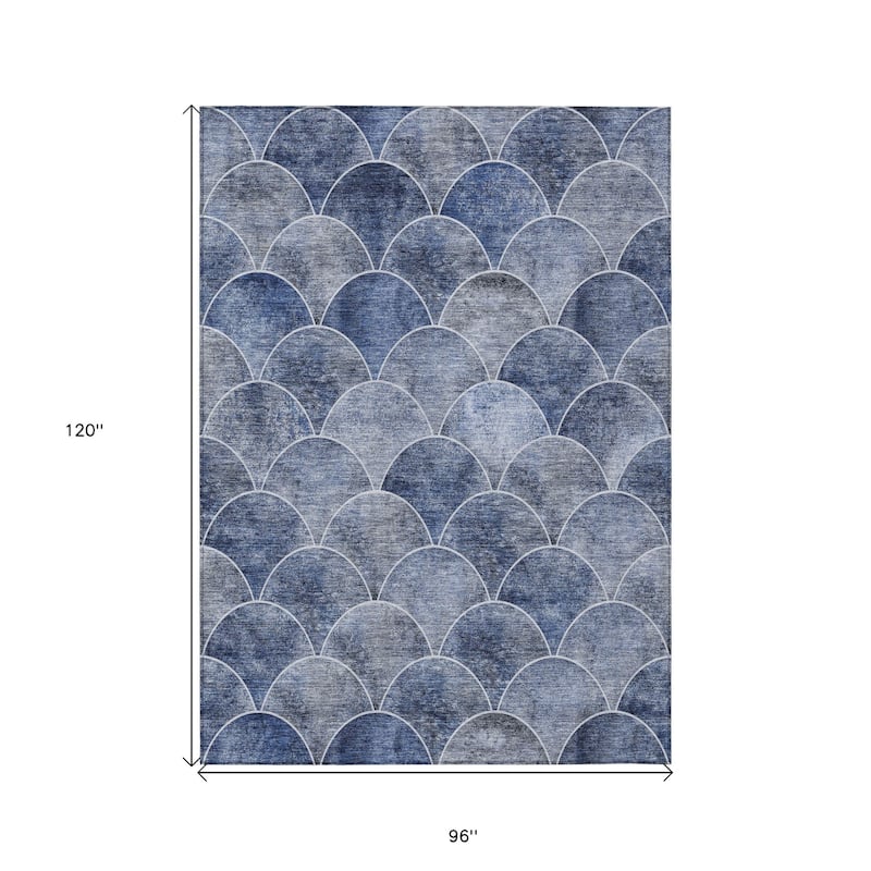 HomeRoots Abstract Transitional Rectangle Outdoor Rug