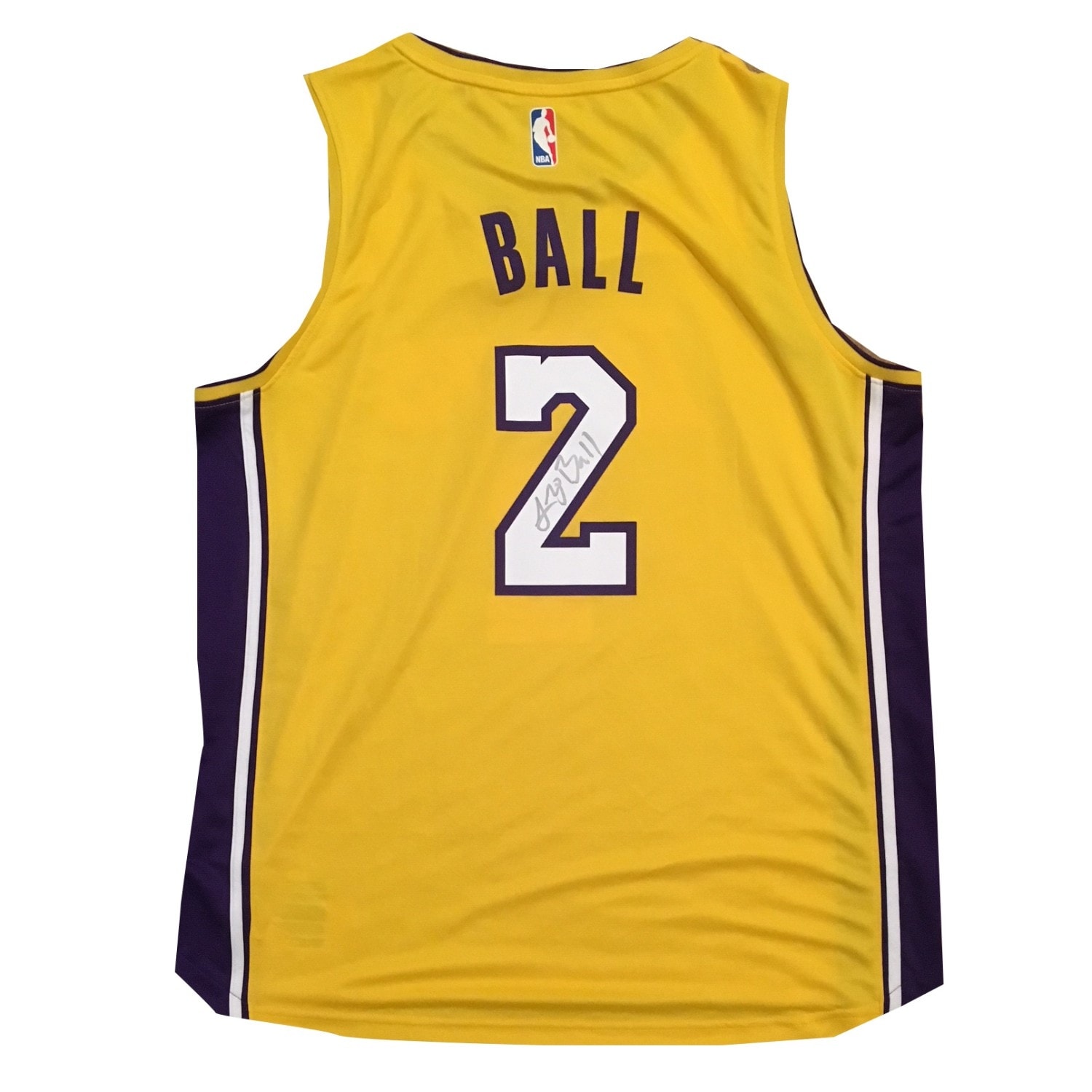 lonzo ball signed jersey