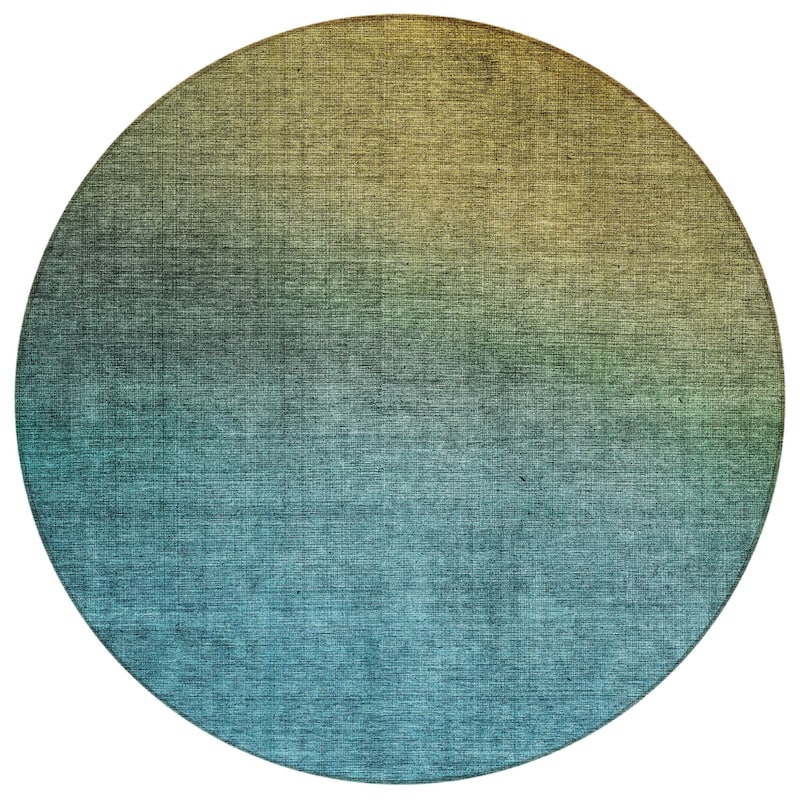 HomeRoots Ombre Transitional Rectangle Outdoor Rug