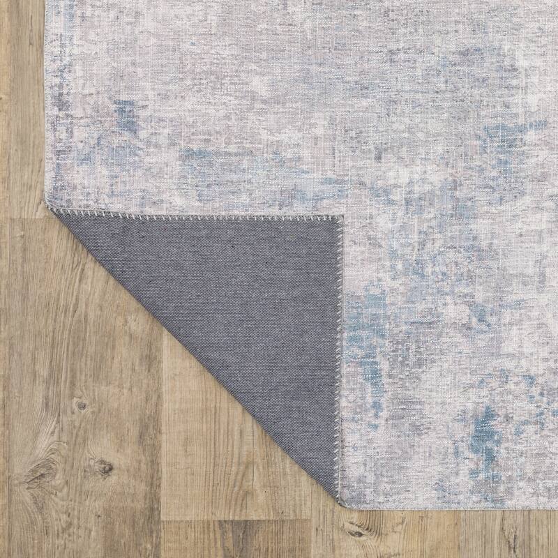 Vista Home Montreux Contemporary Abstract Gray Area Rug