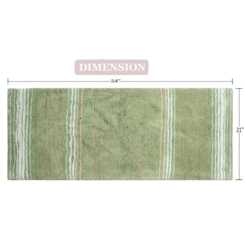 Gradiation Collection Absorbent Cotton Machine Washable Runner Rug