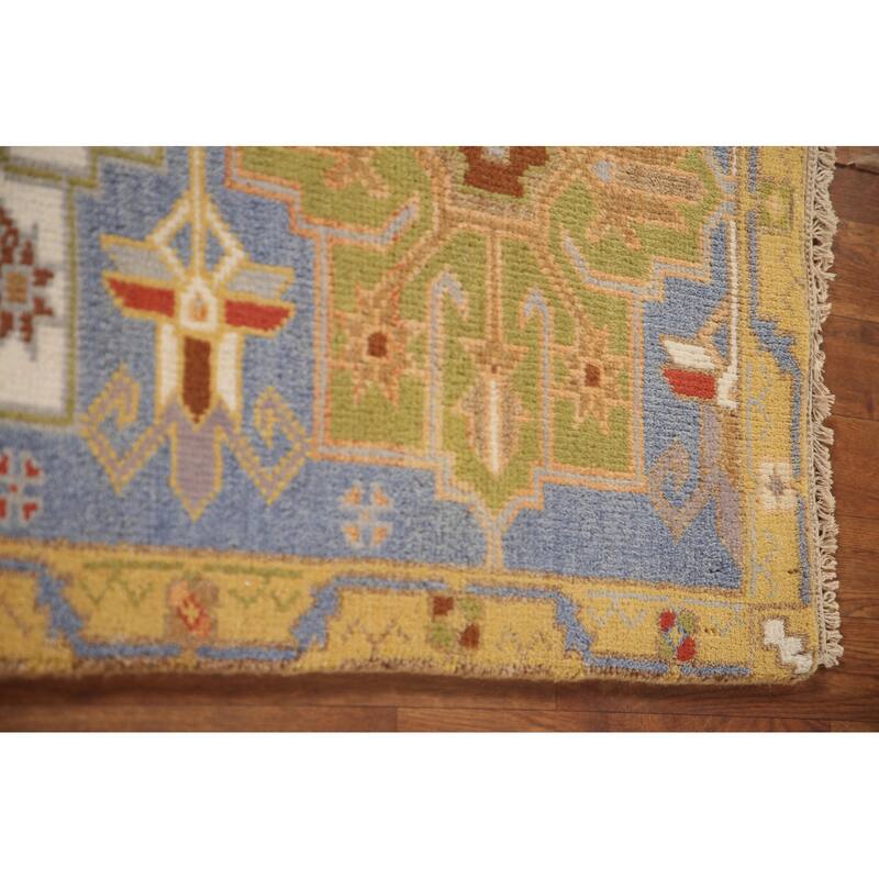 Kazak Runner Rug Hand-Knotted Traditional Wool Carpet - 2'7"x 8'0"