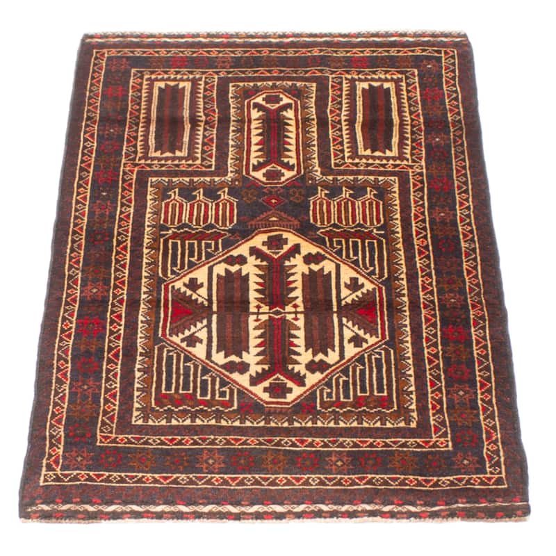 Teimani Brown Rug 2'10" x 5'2" - 2'10 x 5'2