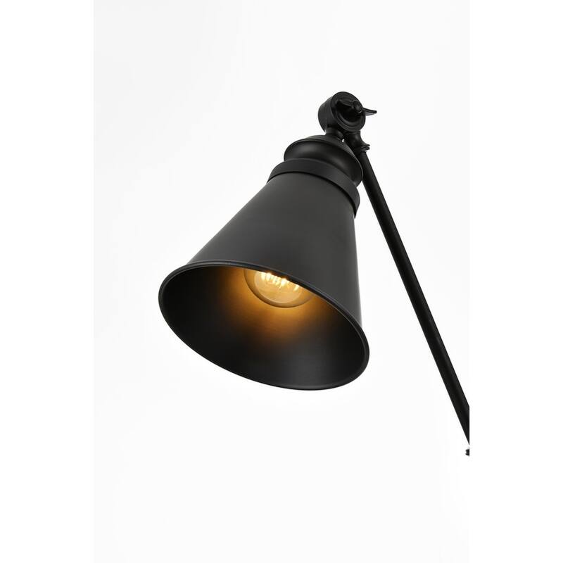 Legend 1 Light Black Swing Arm Wall Sconce - 6