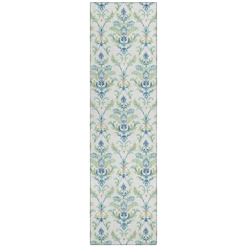 Machine Washable Indoor/ Outdoor Traditional Marrakesh Chantille Rug