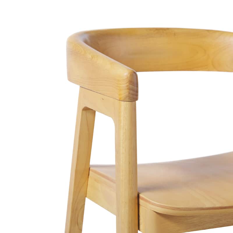Middlebrook Modern Solid Wood Rounded Back Counter Stool