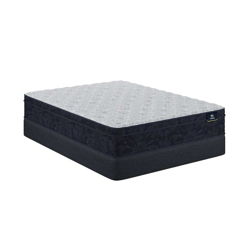 Serta Classic Clarks Hill LTD 12.5" Plush Euro Top Mattress Set