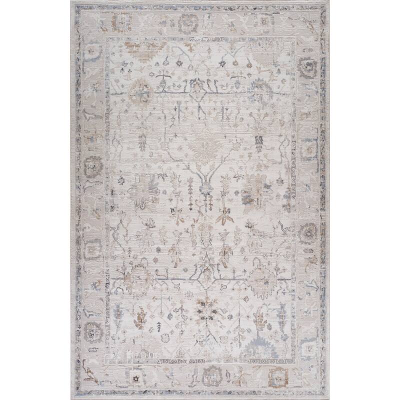 Distressed Abstract Modern Stain Resistant Woven Durable Area Rug