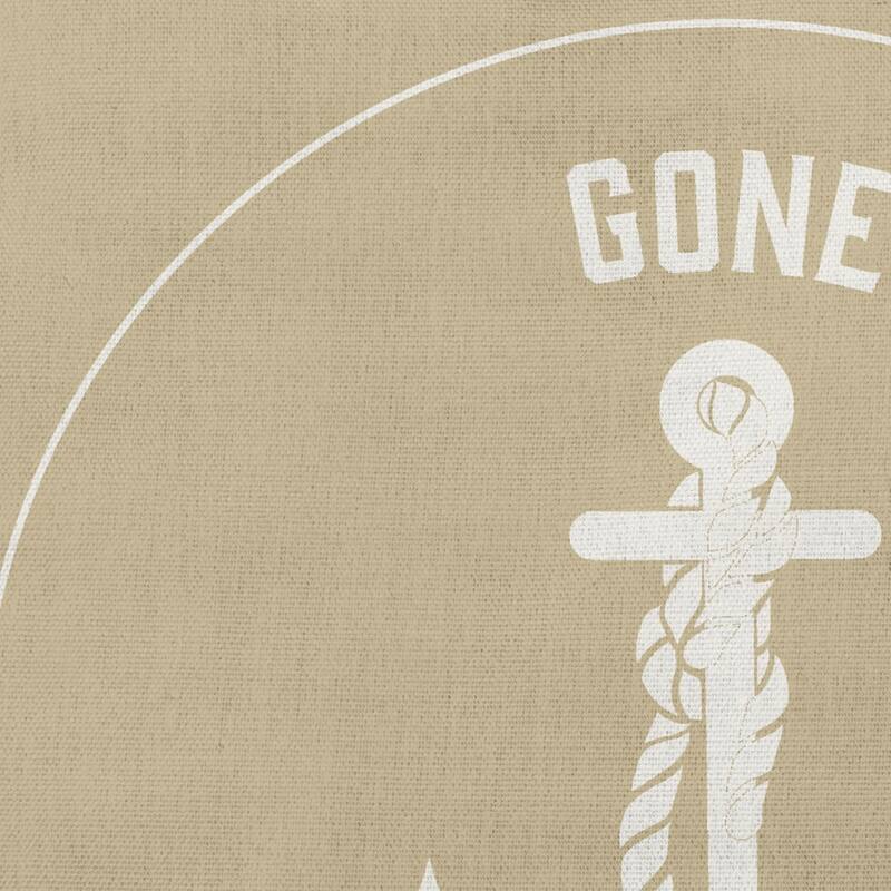 Gone Forever Overboard Nautical Decorative Indoor Pillow