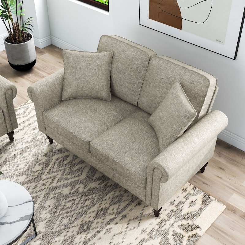 Igny Traditional Chenille Multiple Cushions Loveseat by Furniture of America