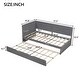 preview thumbnail 15 of 13, Twin Platform Daybed with Trundle, Wood Daybed Grey