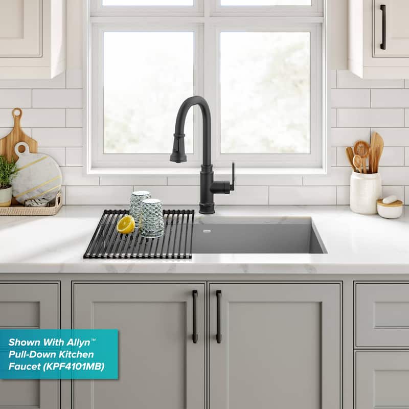 KRAUS Forteza Granite 32 inch 1-Bowl Undermount Kitchen Sink