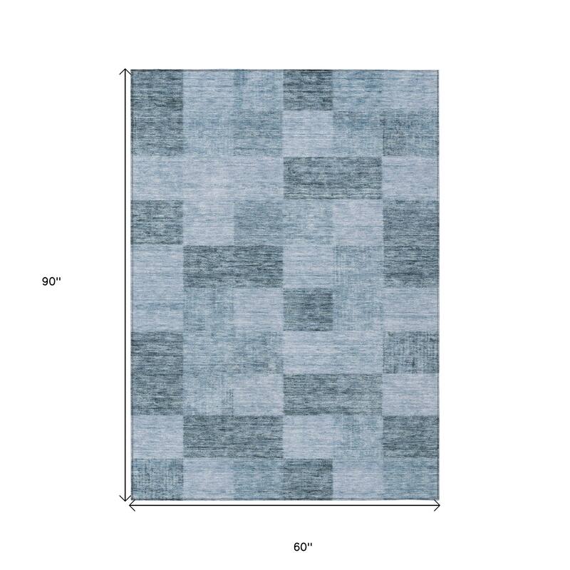 HomeRoots Geometric Transitional Rectangle Outdoor Rug
