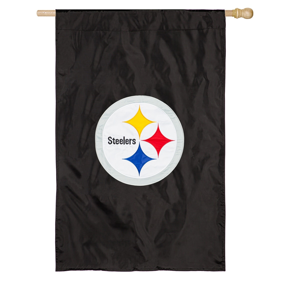 Applique Flag, House Size, Pittsburgh Steelers