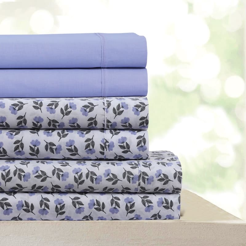 Lori Beverly Hills 400 Thread Count Egyptian Quality Cotton Sheets Set with BONUS Pillowcases