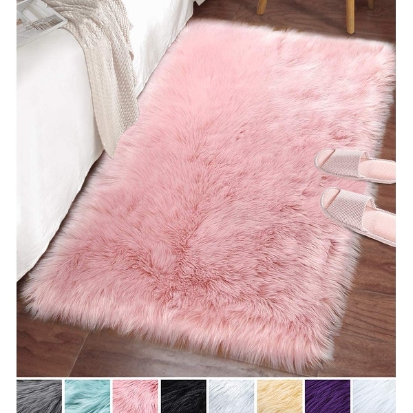 Lochas Ultra Soft Cozy Fluffy Rugs Sheepskin Area Rug. Opens flyout.