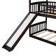 preview thumbnail 33 of 33, Twin Over Twin House Bunk Bed with Slide, Storage Staircase
