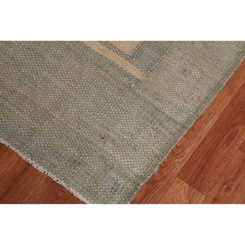Hand Woven Oriental 100% Jute Carpet Southwestern Modern Beige & Ivories Kilim Area Rug - 11' 4'' X 9' 3''