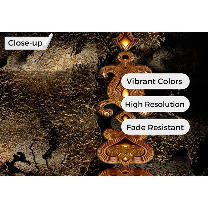 Animal Canvas Wall Art - Golden Lion Africa - 5 Pieces