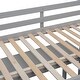 preview thumbnail 17 of 33, Full Size Loft Bed Kids Bed with Retractable Desk and Drawers, Solid Wood with Lateral Portable Desk and Shelves