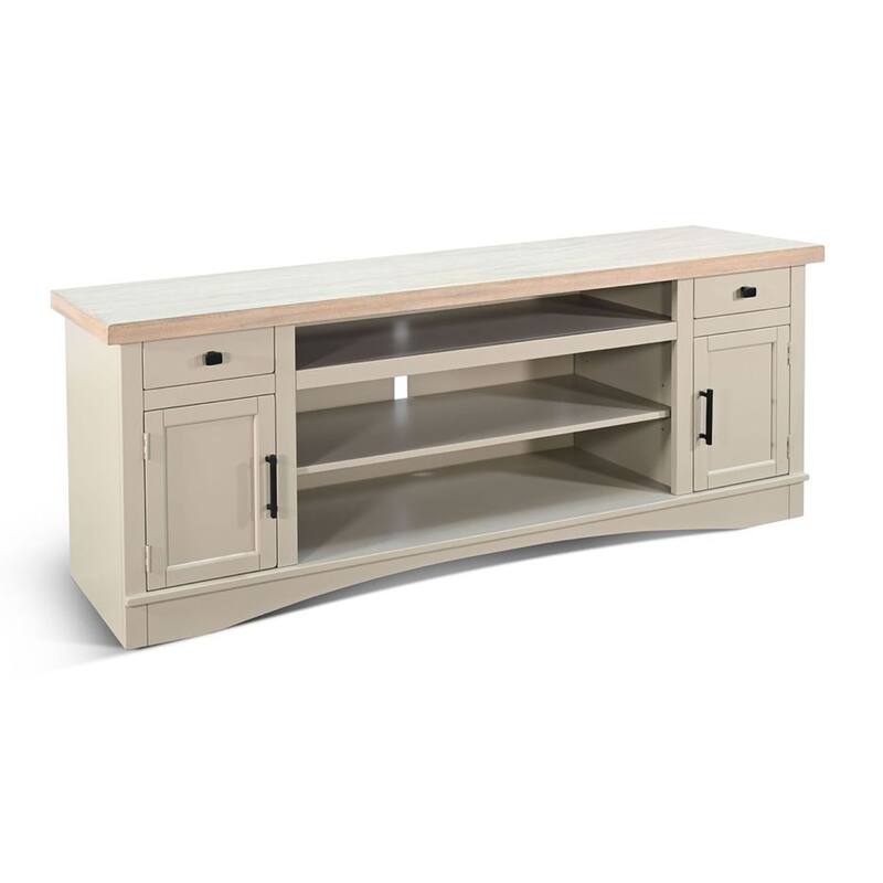 Sely, TV Media Entertainment Cabinet, 78 Inch, 2 Drawers 2 Doors, Beige