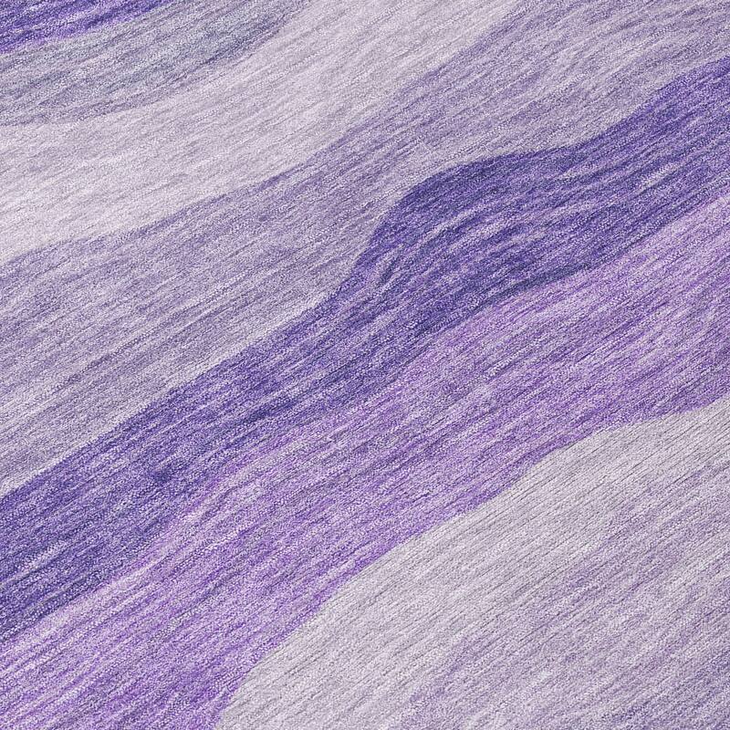 Machine Washable Indoor/ Outdoor Ombre Stripes Chantille Rug