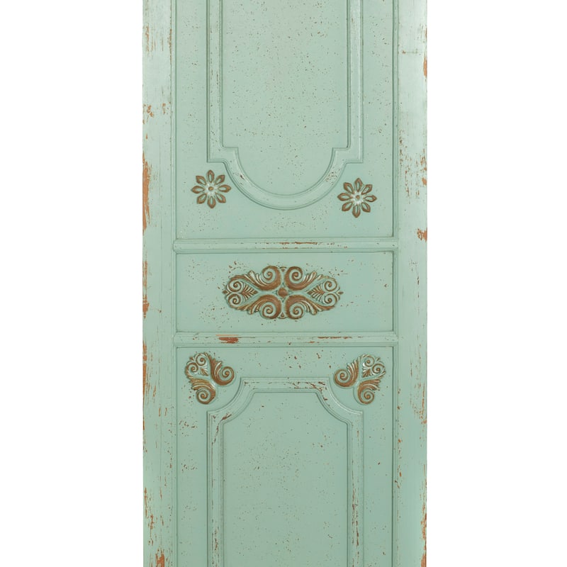 Green Wood Antique Door Scroll Home Wall Decor