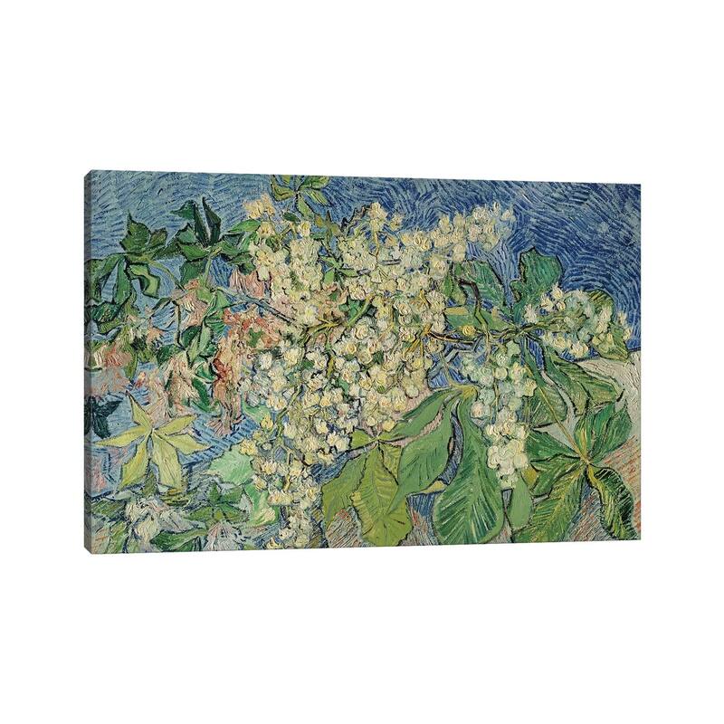 iCanvas "Blossoming Chestnut Branches, 1890 " by Vincent van Gogh Canvas Print