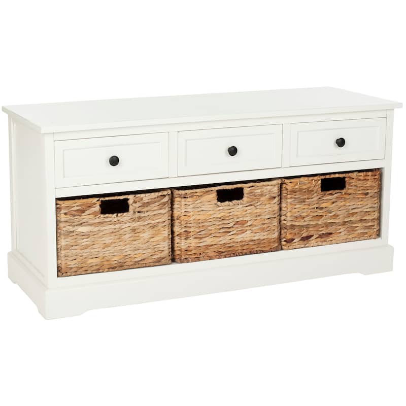 SAFAVIEH Ara Grey 3-Drawer Storage Unit - 42.1" x 15.4" x 19.7" - 42Wx15Dx20H