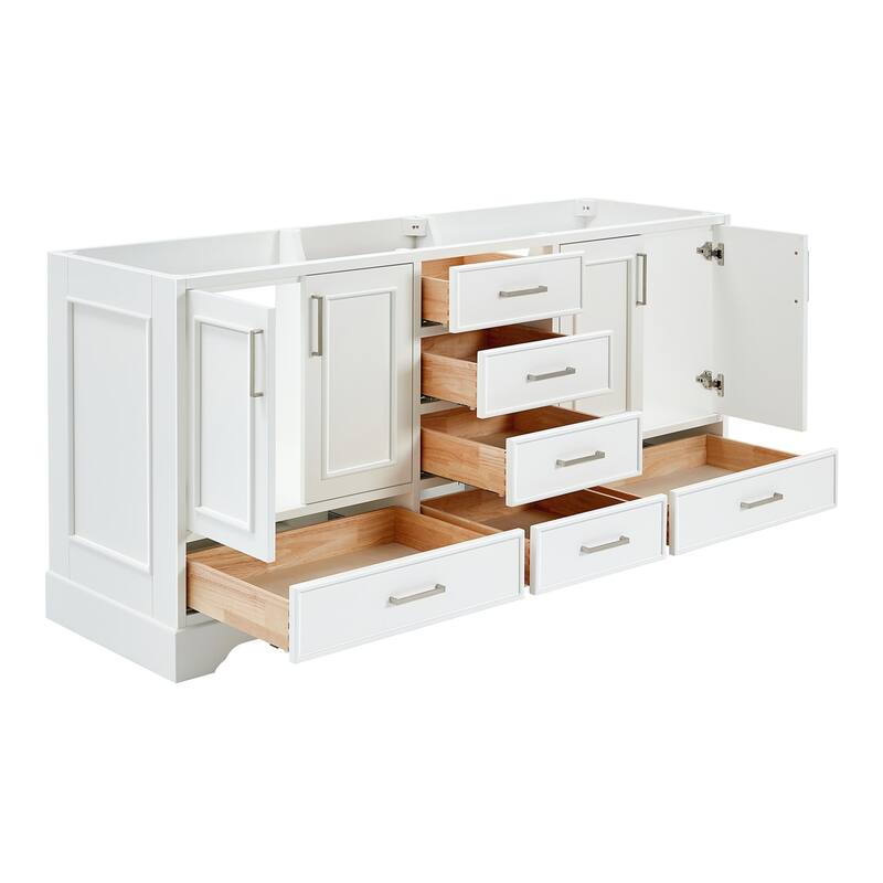 Ariel M072D-BC Stafford 73" Double Free Standing Vanity Cabinet Only