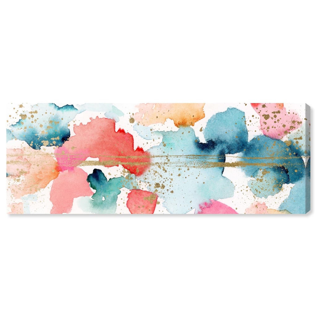 Watercolor Clouds Panoramic Canvas by Art Remedy, Gallery Wrapped