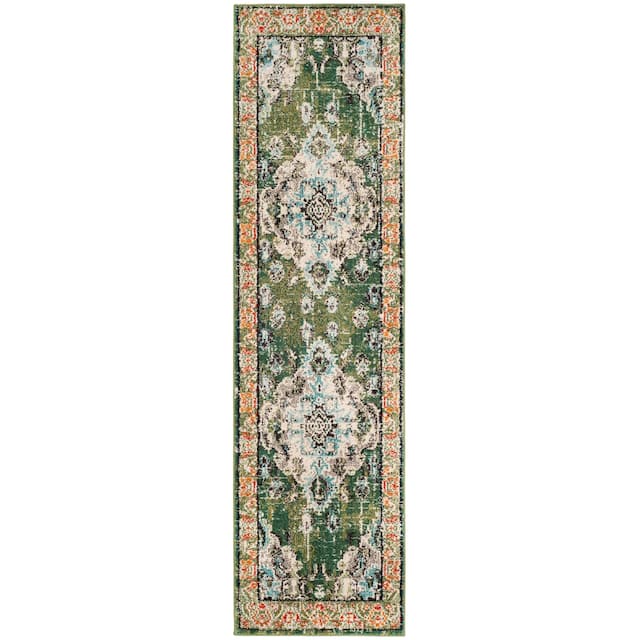 SAFAVIEH Monaco Lillie Boho Medallion Distressed Area Rug