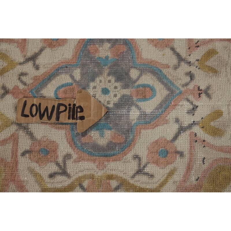 Hand Knotted Oriental 100% Wool Carpet Traditional Floral Beige & Ivories Tabriz Area Rug - 11' 6'' X 9' 7''