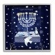 preview thumbnail 15 of 19, Stupell Light & Peace Menorah Stars Framed Giclee Art by Susse Linton 12 x 12 - Grey