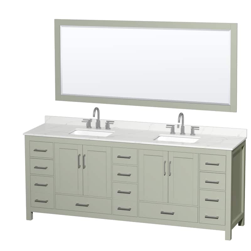 Wyndham Collection WCS141484D-QTZ-US3M70 Sheffield 84" Free Standing