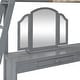 preview thumbnail 16 of 52, Wooden Full Loft Bed with U-shaped Desk,Storage Compartments and Tri-fold Mirror