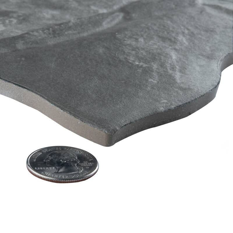 Merola Tile Caldera Vulcano Ash 12-5/8" x 25-1/8" Porcelain Floor and Wall Tile