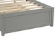 preview thumbnail 8 of 7, Grey Twin Size Wood Platform Bed with Trundle