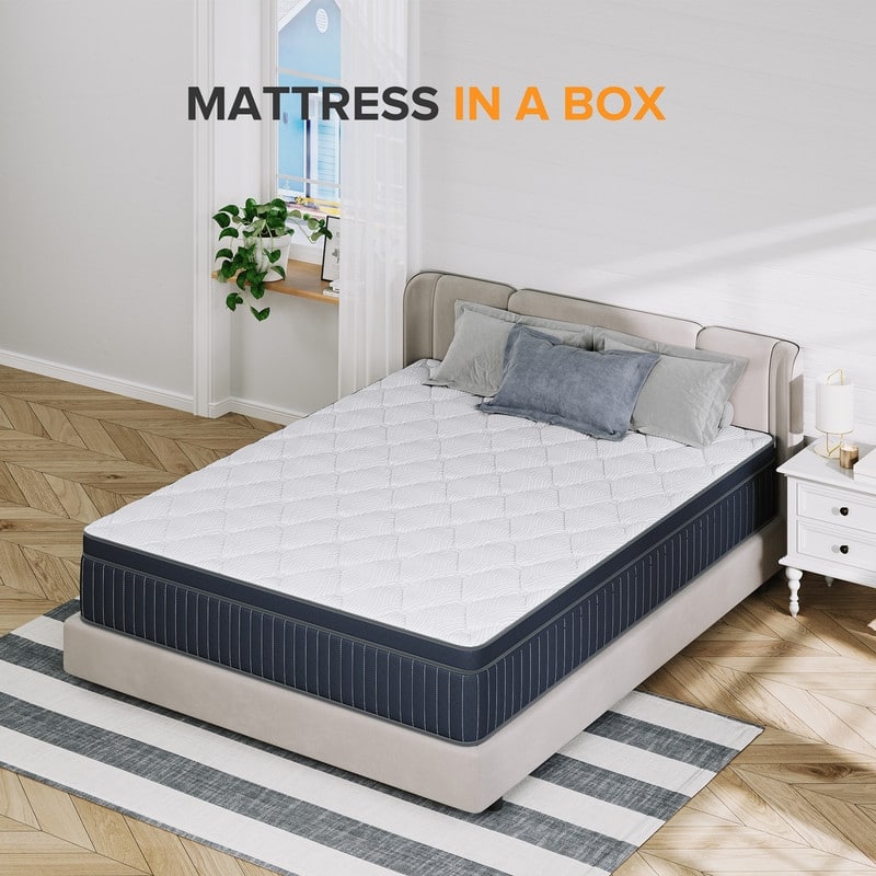 SweDrea 12 in. Medium Firm Innerspring Mattress with CertiPUR-US, SGS and OEKO-TEX Certified