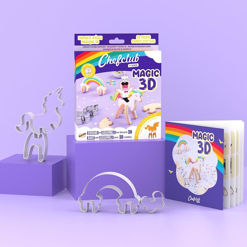 Chefclub Unicorn & Rainbow 3D Cookie Cutters