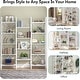 preview thumbnail 32 of 60, Large Triple Wide 5-Shelf Etagere Bookcase