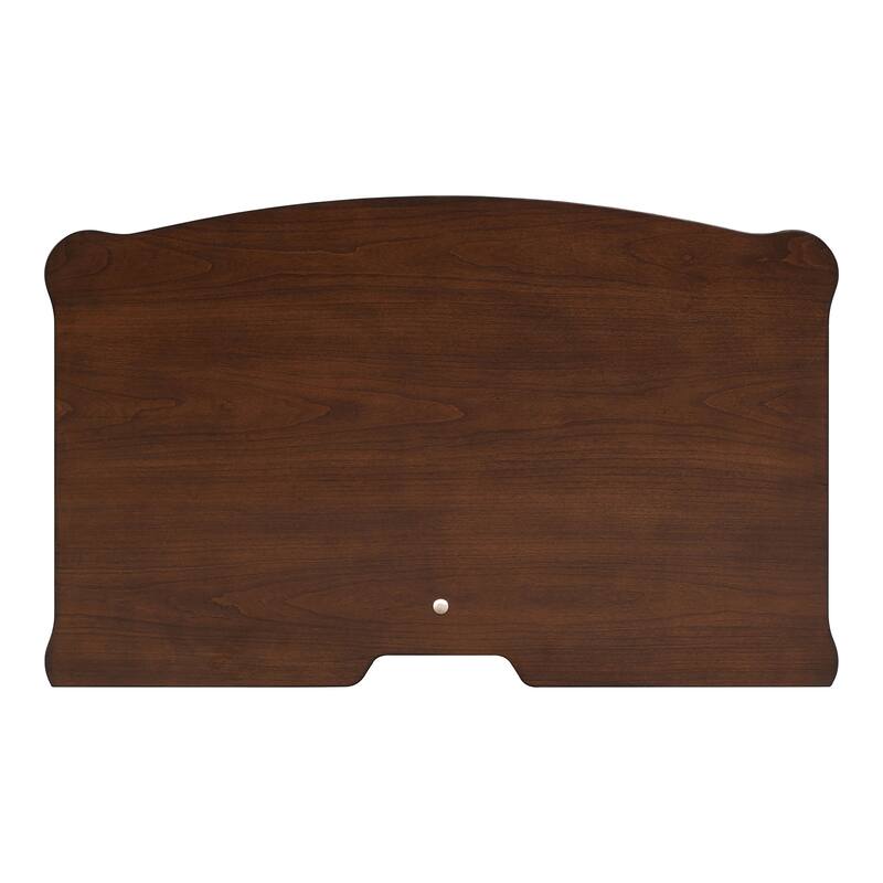 Furniture of America Prylen Modern 2-Piece Dark Cherry Solid Wood Panel Bedroom Set with LED Reading Lights