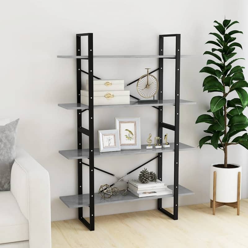 vidaXL Book Cabinet 55.1"/27.6" Multi Colors Engineered Wood/Solid Wood Pine