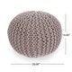 preview thumbnail 41 of 62, Moro Handcrafted Modern Cotton Pouf by Christopher Knight Home
