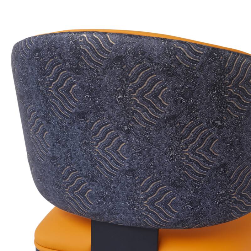 Modern Curved Back Upholstered Side Chair (Set of 2)