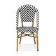 preview thumbnail 81 of 95, Furniture of America Irene French Chevron Wicker Patio Dining Chairs