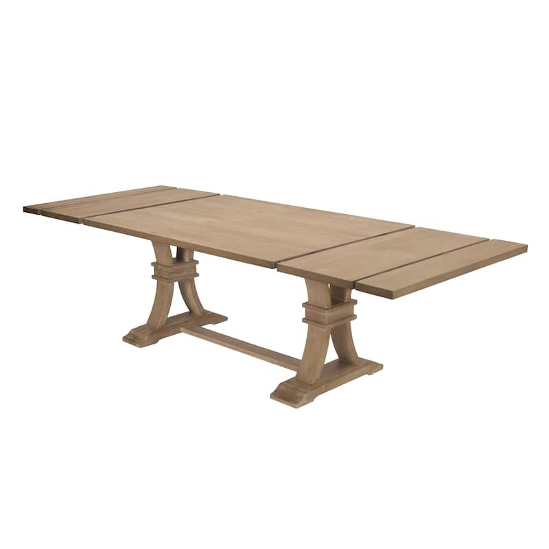 Best Quality Furniture Rustic Wood Extension Dining Table - Rustic