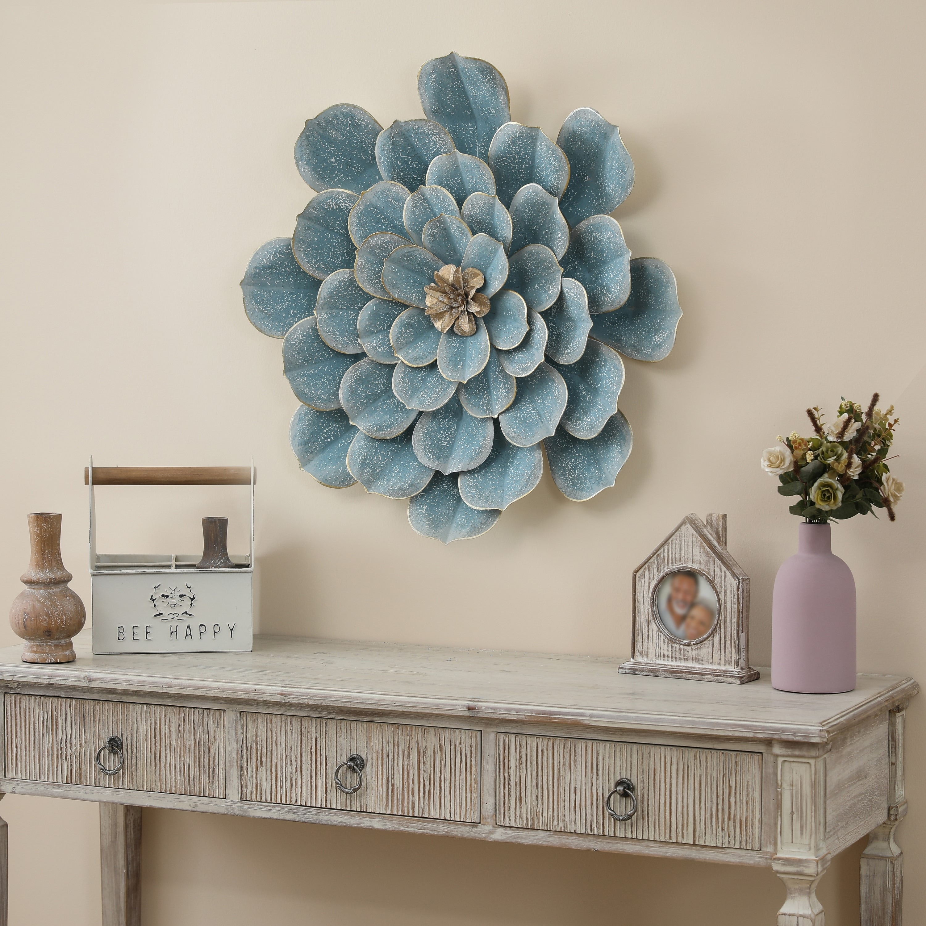 Light blue wall art cheap